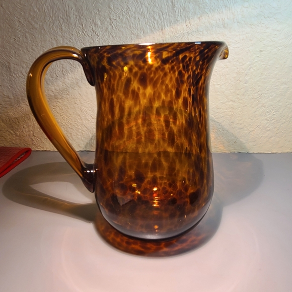 Amber Blown Glass Jug - Picture 5 of 10